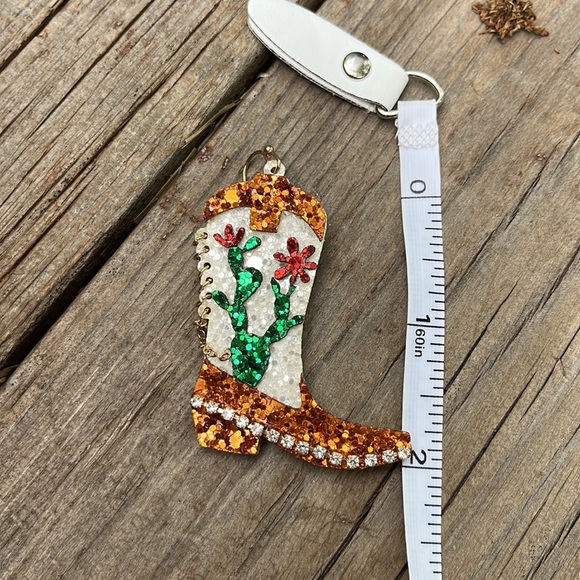 Glitter Cactus Boot Earrings - Picture 15 of 15